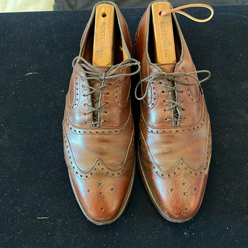 Allen Edmonds 100% leather shoes. Size 8.5D full disclosure some blemishes.